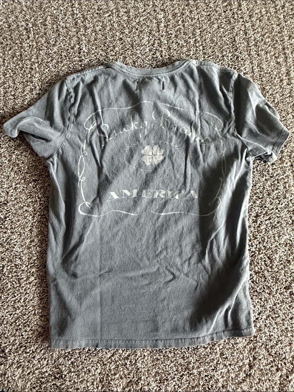 Budweiser Olive Green Graphic Tee with Gray Crew Tee - Casual Two-Pack - Picture 7 of 8